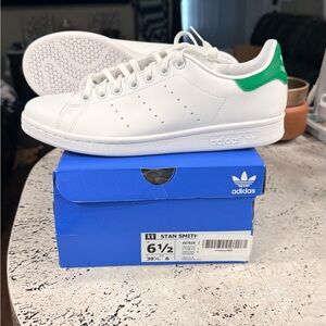 Adidas Kids' Sneakers White with Green Accents